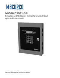 Thumbnail of document Manual - DVP-120 Detection Ventilation Control Panels